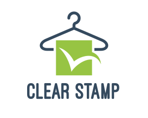 Approve - Green Checkmark Hanger logo design