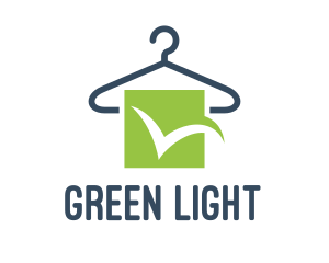 Approval - Green Checkmark Hanger logo design