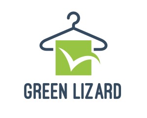 Green Checkmark Hanger logo design