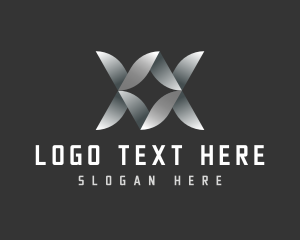 Folded - Tech Developer Letter X logo design