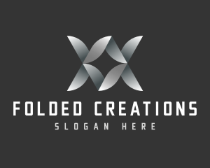 Folded - Tech Developer Letter X logo design
