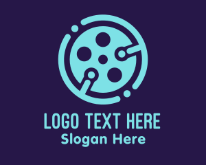 Theater - Blue Cinema Tech logo design