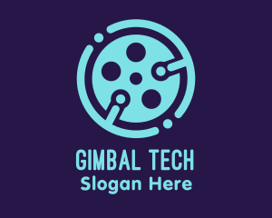 Blue Cinema Tech  logo design