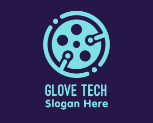 Blue Cinema Tech  logo design