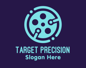 Shooting - Blue Cinema Tech logo design