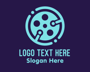 Shooting - Blue Cinema Tech logo design
