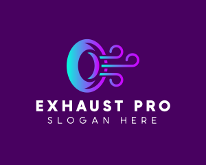 Exhaust - HVAC Cooling Exhaust logo design
