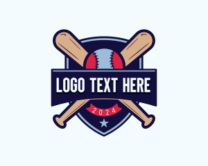 League - Baseball League Tournament logo design
