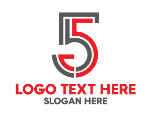 Stroke - Modern Fifth Stroke logo design