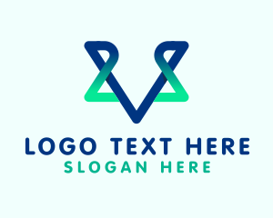 Mystic - Generic Tech Letter V logo design