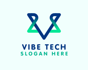 Generic Tech Letter V logo design