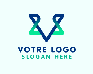 Agency - Generic Tech Letter V logo design