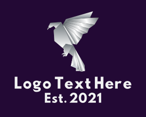 Vulture - Silver Phoenix Origami logo design