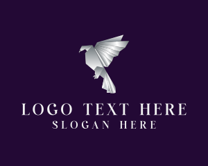 Origami - Silver Phoenix Origami logo design