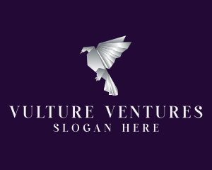 Vulture - Silver Phoenix Origami logo design