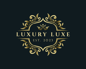 Luxury Crown Royalty Ornamental logo design