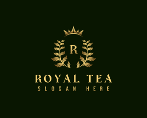 Royal Crown Wreath logo design