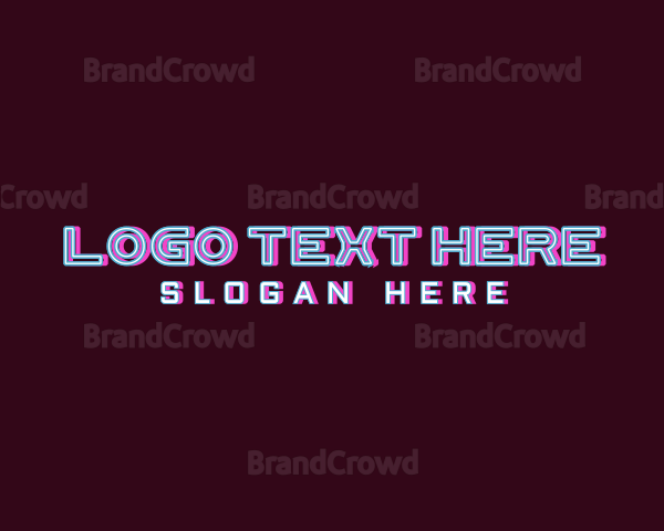 Futuristic Neon Wordmark Logo | BrandCrowd Logo Maker