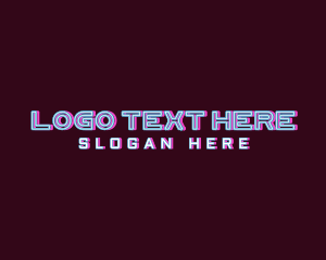 Futuristic Neon Technology Logo