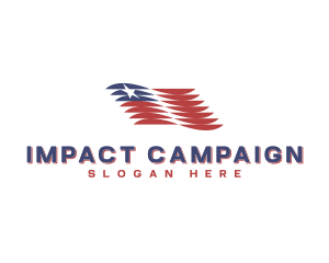 Political Campaign Flag logo design