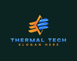 Thermal - HVAC Thermal Ventilation logo design