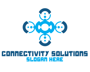 Communication - Modern Communication Badge logo design