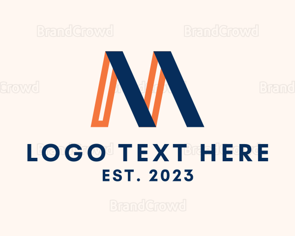 Simple Modern Letter M Logo