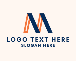 Simple Modern Letter M Logo