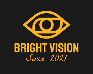 Pupil - Golden Eye Outline logo design