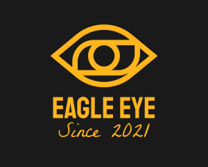 Golden Eye Outline  logo design