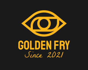 Golden Eye Outline  logo design