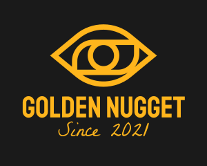 Golden Eye Outline  logo design