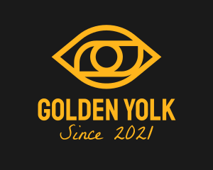 Golden Eye Outline  logo design