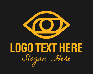 Golden Eye Outline  Logo