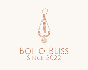 Boho Planet Earring  logo design