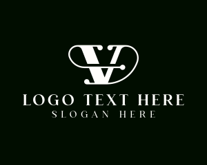 Letter V - Writing Author Publishing logo design