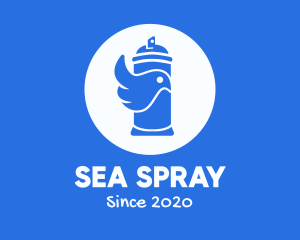 Bird Spray Paint logo design