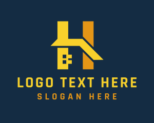 Letter H - Real Estate Letter H logo design
