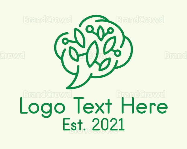 Brain Leaf Chat Logo