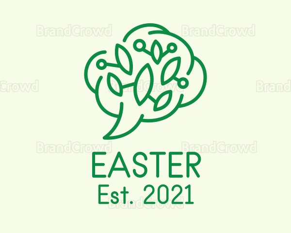 Brain Leaf Chat Logo