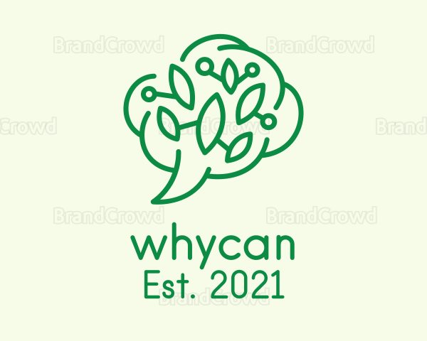 Brain Leaf Chat Logo