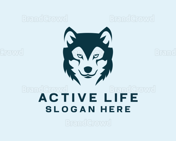 Wild Wolf Canine Logo