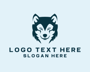Lone Wolf - Wild Wolf Canine logo design