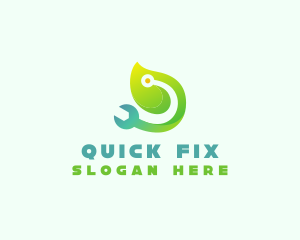 Leaf Wrench Repair logo design