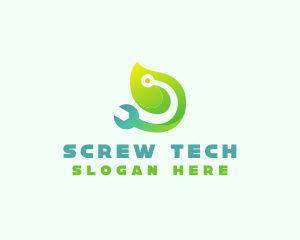 Leaf Wrench Repair logo design