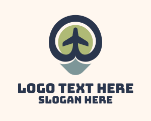 Flight - Aeronautics Plane Location logo design