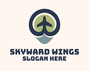 Aeronautics - Aeronautics Plane Location logo design