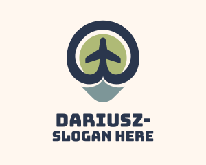Vehicle - Aeronautics Plane Location logo design