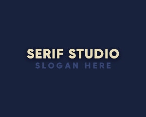 Simple Modern Sans Serif logo design