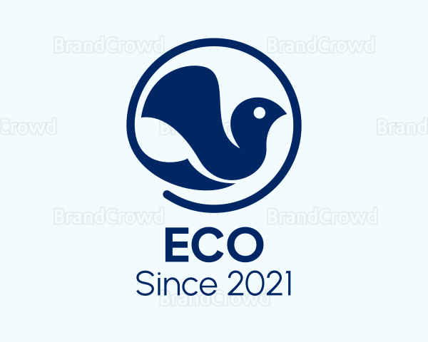 Minimalist Dove Bird Logo